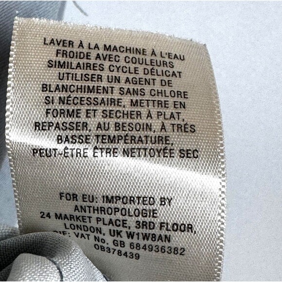 Anthropologie Holding Horses Top Women Medium Blue Tencel Chambray Pocket Blouse - Picture 10 of 11